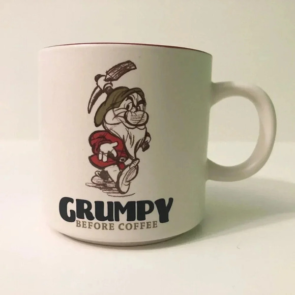 Hallmark Disney Grumpy Before Coffee Mug Cup Snow  White and The Seven Dwarfs - Picture 1 of 13